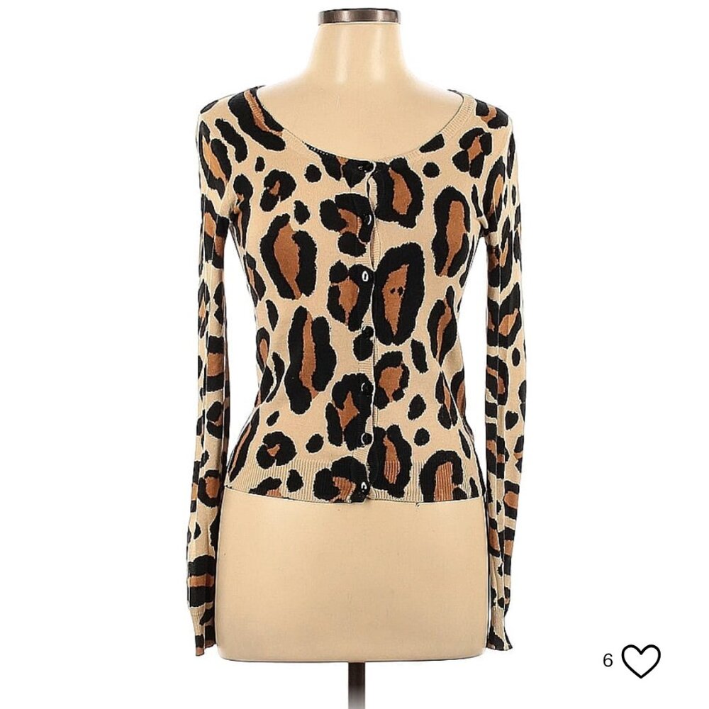 Divided ( H&M ) animal print cardigan 100% cotton, so cute!